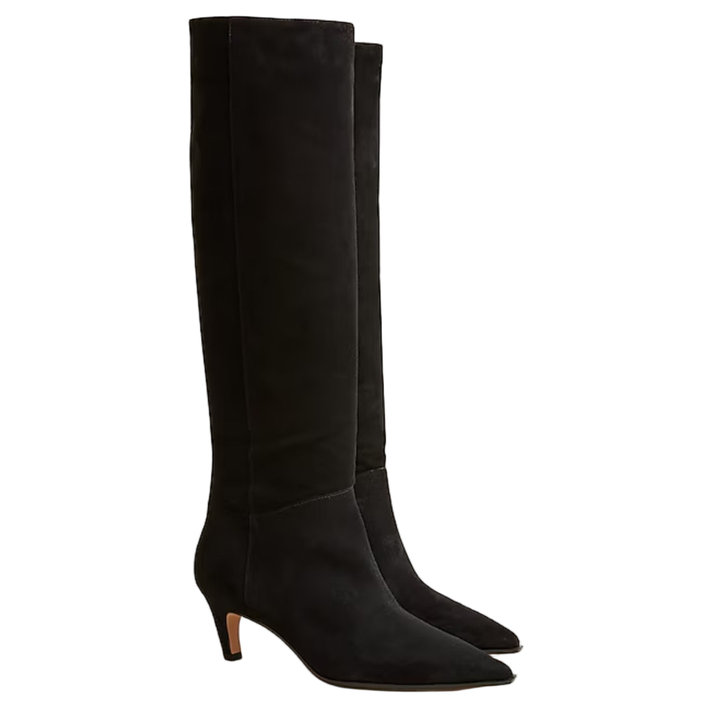 J. Crew Black Heeled Boots